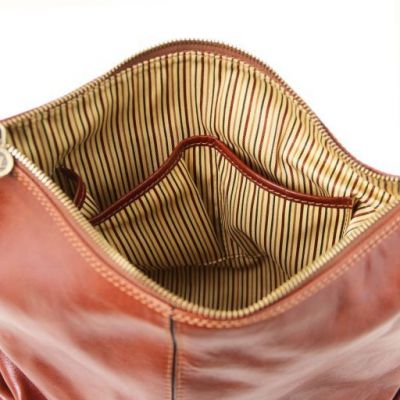 Tuscany Leather Sabrina Leather Hobo Bag Red #8