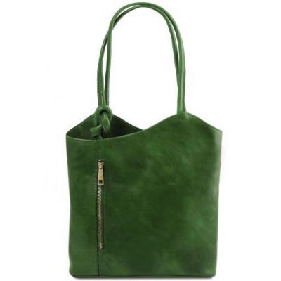 Tuscany Leather Patty Leather Convertible Bag Green #1