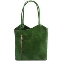 Tuscany Leather Patty Leather Convertible Bag Green