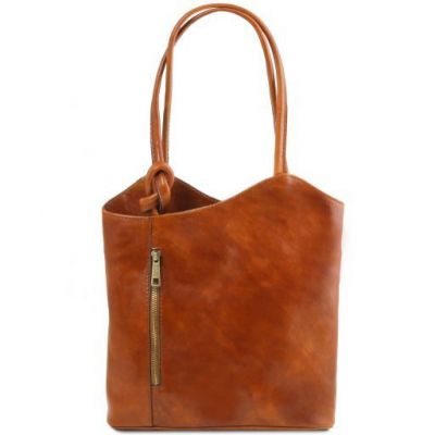 Tuscany Leather Patty Leather Convertible Bag Honey