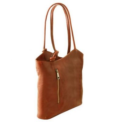 Tuscany Leather Patty Leather Convertible Bag Honey #2