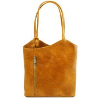 Tuscany Leather Patty Leather Convertible Bag Yellow