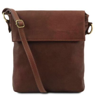 Tuscany Leather Classic Morgan Shoulder Bag Brown