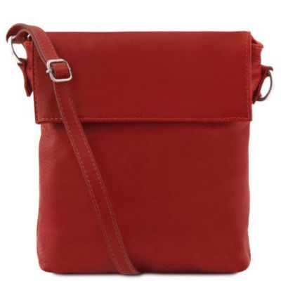 Tuscany Leather Classic Morgan Shoulder Bag Red