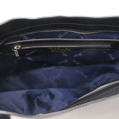 Tuscany Leather Tote Handbag - Small Size Black #4