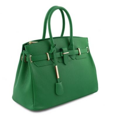 Tuscany Leather TL Handbag With Golden Hardware Green #2