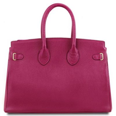 Tuscany Leather TL Handbag With Golden Hardware Pink #3
