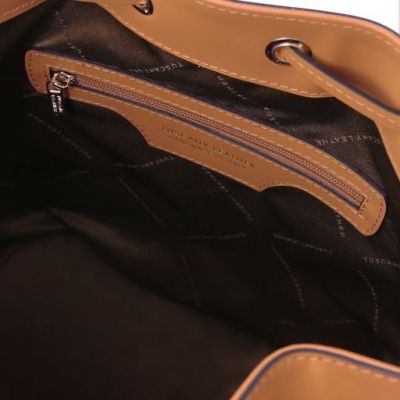 Tuscany Leather Vittoria Leather Bucket Bag Cognac #3