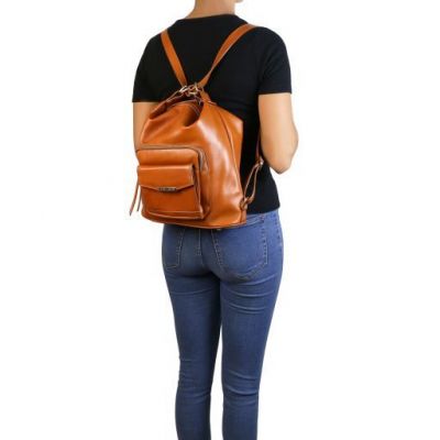 Tuscany Leather TL Bag Leather Convertible Bag Cinnamon #10