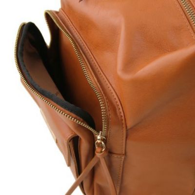 Tuscany Leather TL Bag Leather Convertible Bag Cognac #8