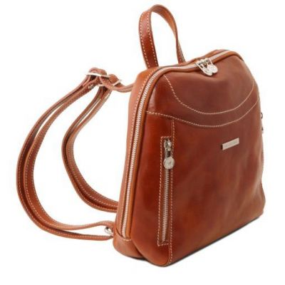 Tuscany Leather Manila Leather Backpack Brown #6
