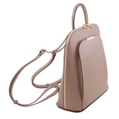 Tuscany Leather TL Bag Saffiano Leather Backpack For Women Nude #2