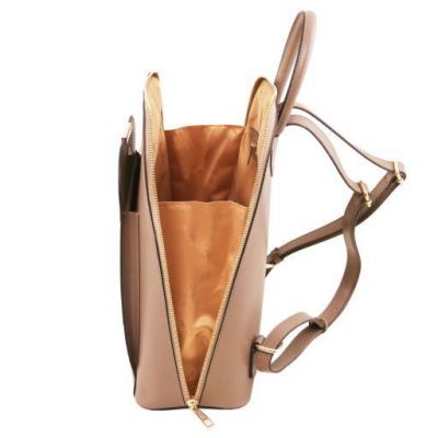 Tuscany Leather TL Bag Saffiano Leather Backpack For Women Nude #7