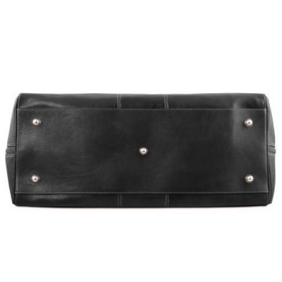 Tuscany Leather Travel Duffle Bag - Large Size Black #4