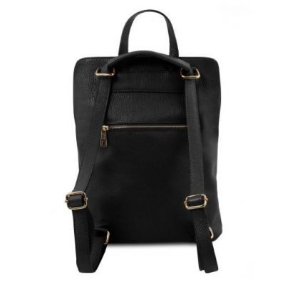 Tuscany Leather TL Bag Soft Leather Backpack For Women Black #3