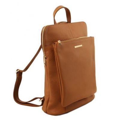 Tuscany Leather TL Bag Soft Leather Backpack For Women Cognac #2