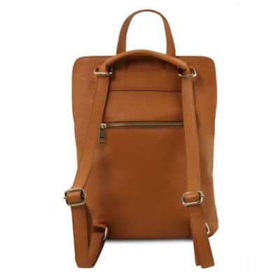 Tuscany Leather TL Bag Soft Leather Backpack For Women Cognac #3