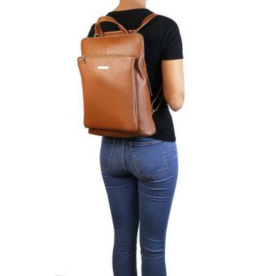 Tuscany Leather TL Bag Soft Leather Backpack For Women Cognac #7