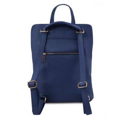 Tuscany Leather TL Bag Soft Leather Backpack For Women Dark Blue #3