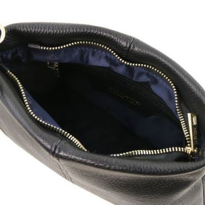 Tuscany Leather Soft Leather Shoulder Bag Black #4
