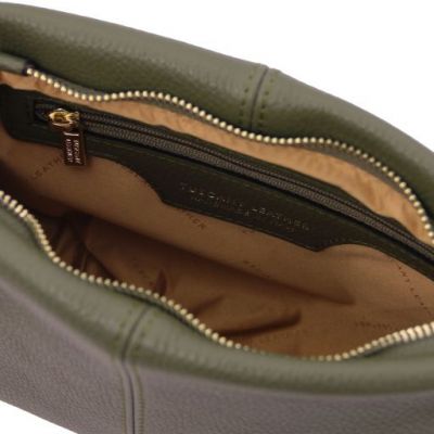 Tuscany Leather Bag Soft Leather Shoulder Bag Forest Green #3