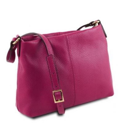 Tuscany Leather Bag Soft Leather Shoulder Bag Pink #2