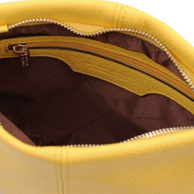 Tuscany Leather Bag Soft Leather Shoulder Bag Yellow #3