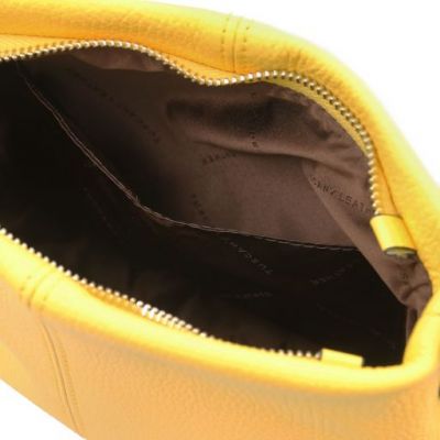 Tuscany Leather Bag Soft Leather Shoulder Bag Yellow #4