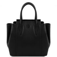 Tuscany Leather Tulipan Black Leather Grab Bag