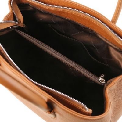 Tuscany Leather Camelia Leather Handbag Cognac #5