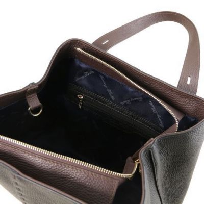 Tuscany Leather TL Bag Leather Shopping Bag Black #5