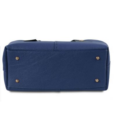 Tuscany Leather TL Bag Leather Shopping Bag Dark Blue #4