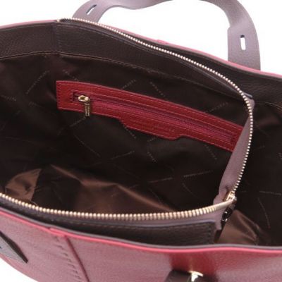 Tuscany Leather TL Bag Leather Shopping Bag Red #5