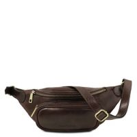 Tuscany Leather Fanny Pack Dark Brown