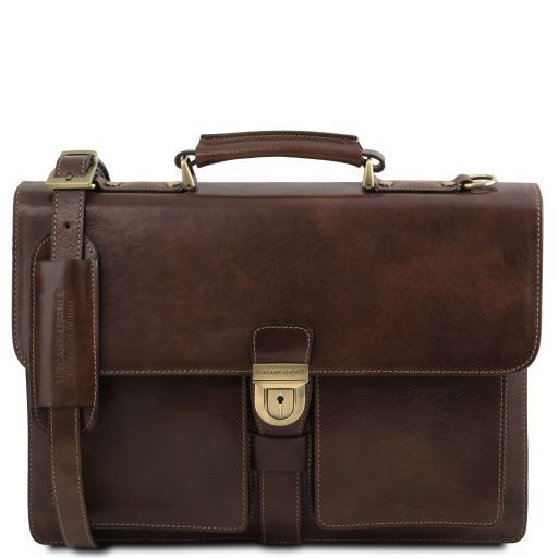 Bagswithclass: Tuscany Leather Assisi Brown Leather Briefcase 3 ...