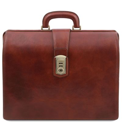 Tuscany Leather Canova Honey Leather Doctor Bag Briefcase #3