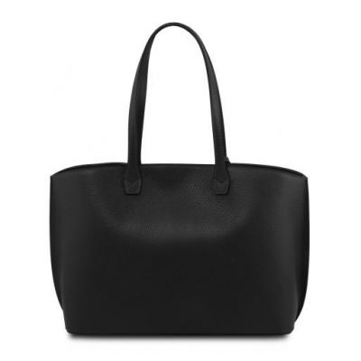 Tuscany Leather Shopping Bag Black #3