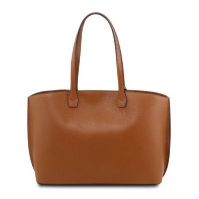 Tuscany Leather Shopping Bag Cognac #3