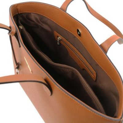 Tuscany Leather Shopping Bag Cognac #6