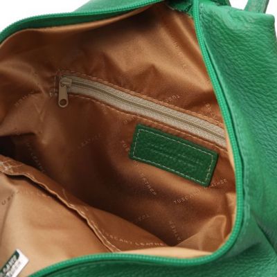 Tuscany Leather Shanghai Leather Backpack Green #4