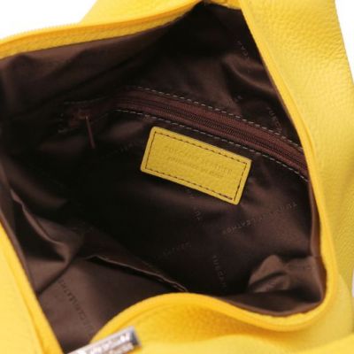 Tuscany Leather Shanghai Leather Backpack Yellow #4