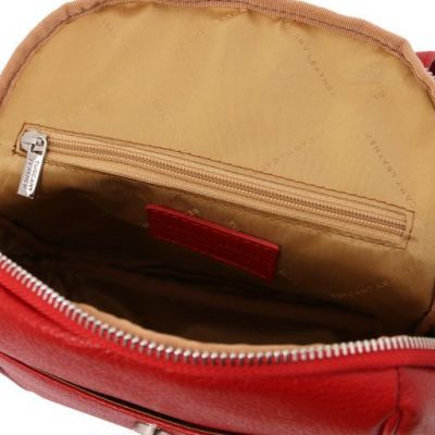 Tuscany Leather TL Bag Soft Leather Backpack Lipstick Red #5