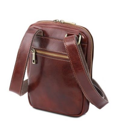 Tuscany Leather Mark Leather Crossbody Bag Dark Brown #5