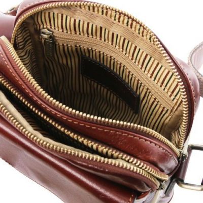 Tuscany Leather Larry Leather Crossbody Bag Honey #5