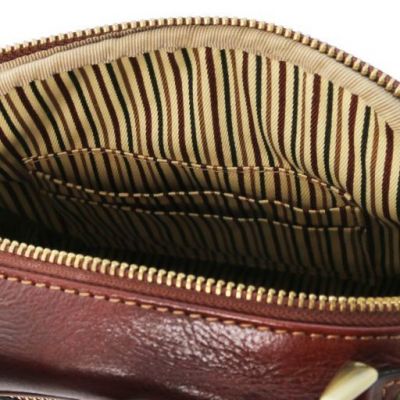 Tuscany Leather Paul Leather Crossbody Bag Honey #6