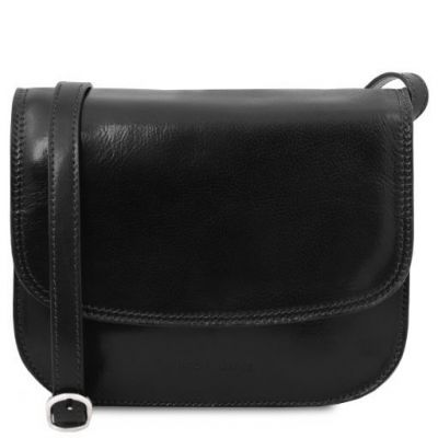 Tuscany Leather Greta Lady Leather Bag Black #1