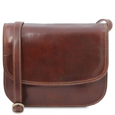 Tuscany Leather Greta Lady Leather Bag Brown #1