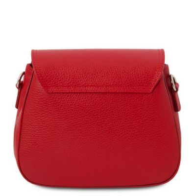 Tuscany Leather Leather Shoulder Bag Lipstick Red #3