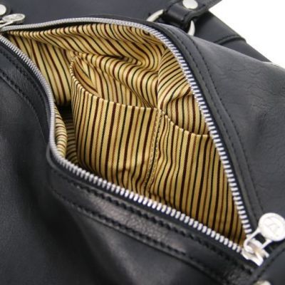 Tuscany Leather Lucrezia Leather Maxi Duffle Bag Black #3