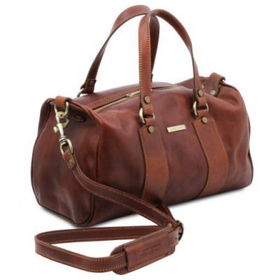 Tuscany Leather Lucrezia Leather Maxi Duffle Bag Brown #5